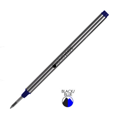 Monteverde Roller Ball Pen Refill for Montblanc - Fine - Blue Black - Pack of 2 - penpencilink