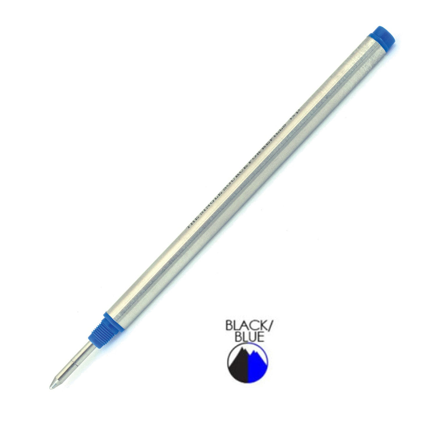 Monteverde Roller Ball Pen Refill for Montblanc - Medium - Blue Black - Pack of 2 - penpencilink