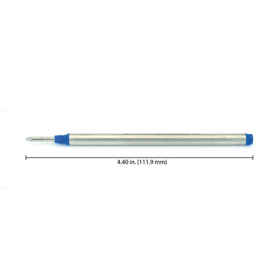 Monteverde Roller Ball Pen Refill for Montblanc - Medium - Blue Black - Pack of 2 - penpencilink