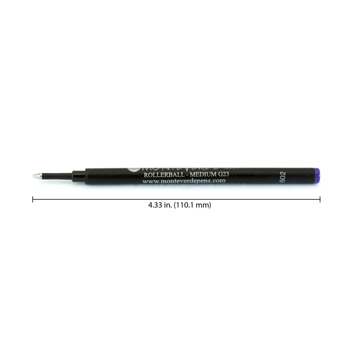 Monteverde Roller Ball Pen Refill - Medium - Purple - Pack of 2 - penpencilink