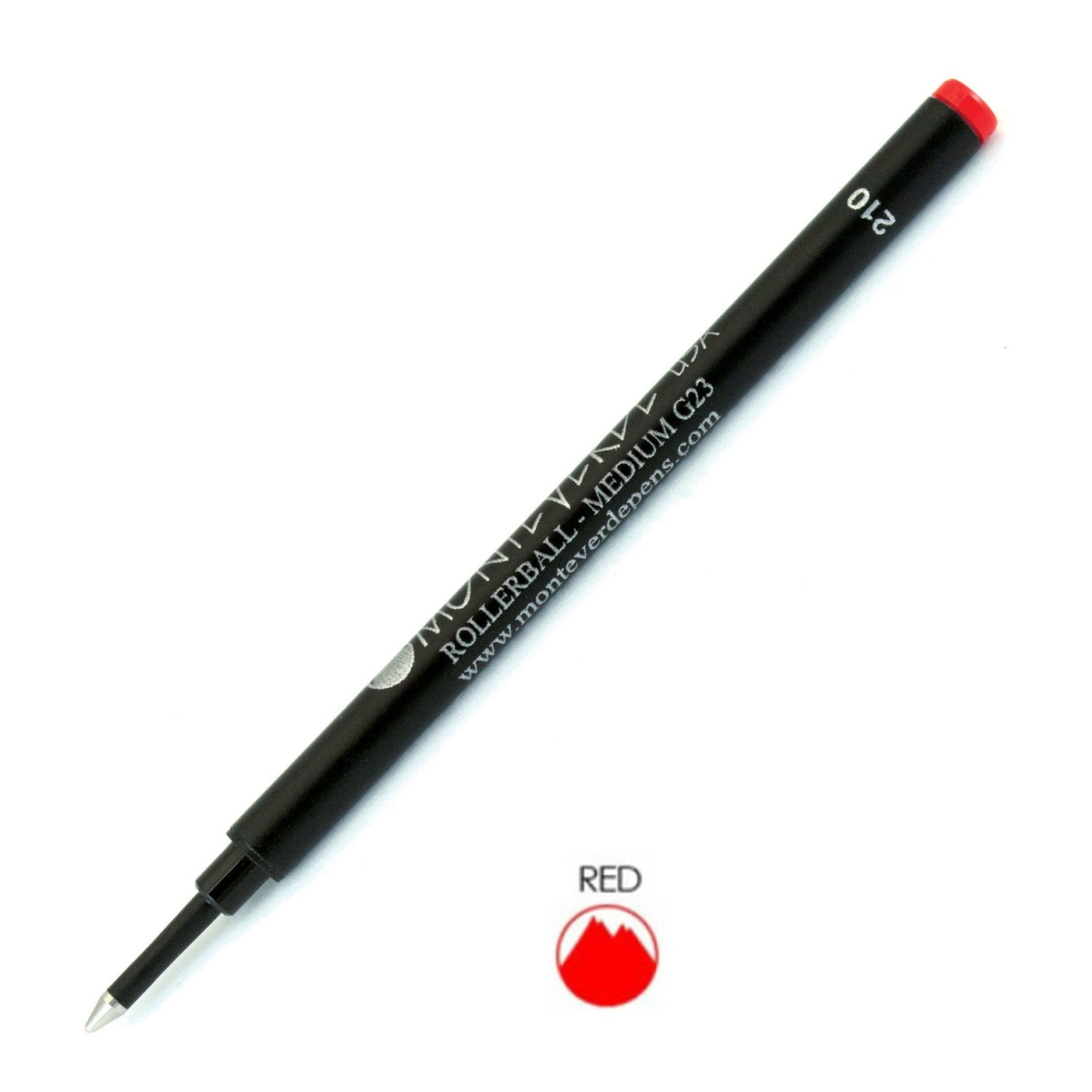 Monteverde Roller Ball Pen Refill - Medium - Red - Pack of 2 - penpencilink