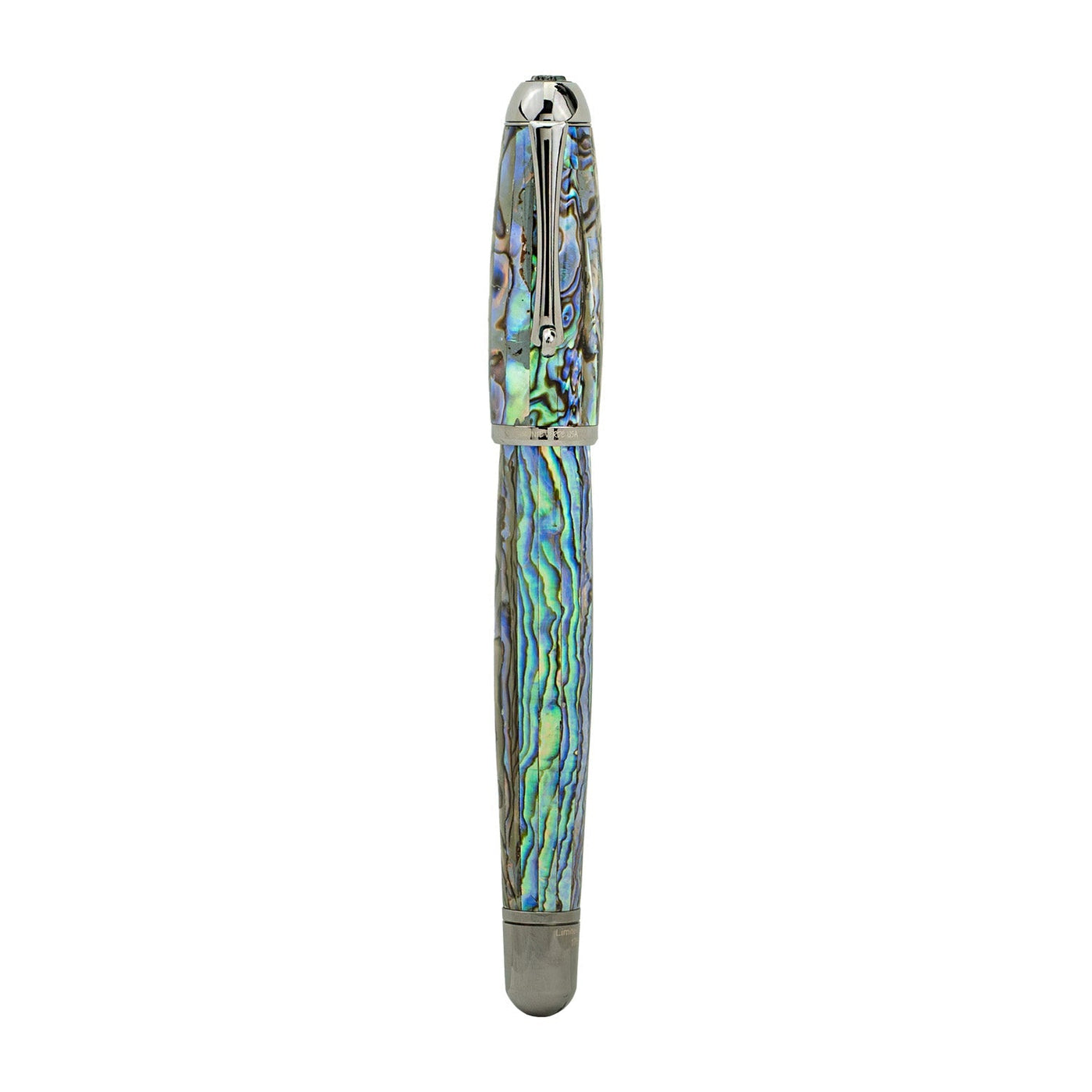 Monteverde Super Mega Abalone 14K Gold Fountain Pen - Gunmetal (Limited Edition) - penpencilink