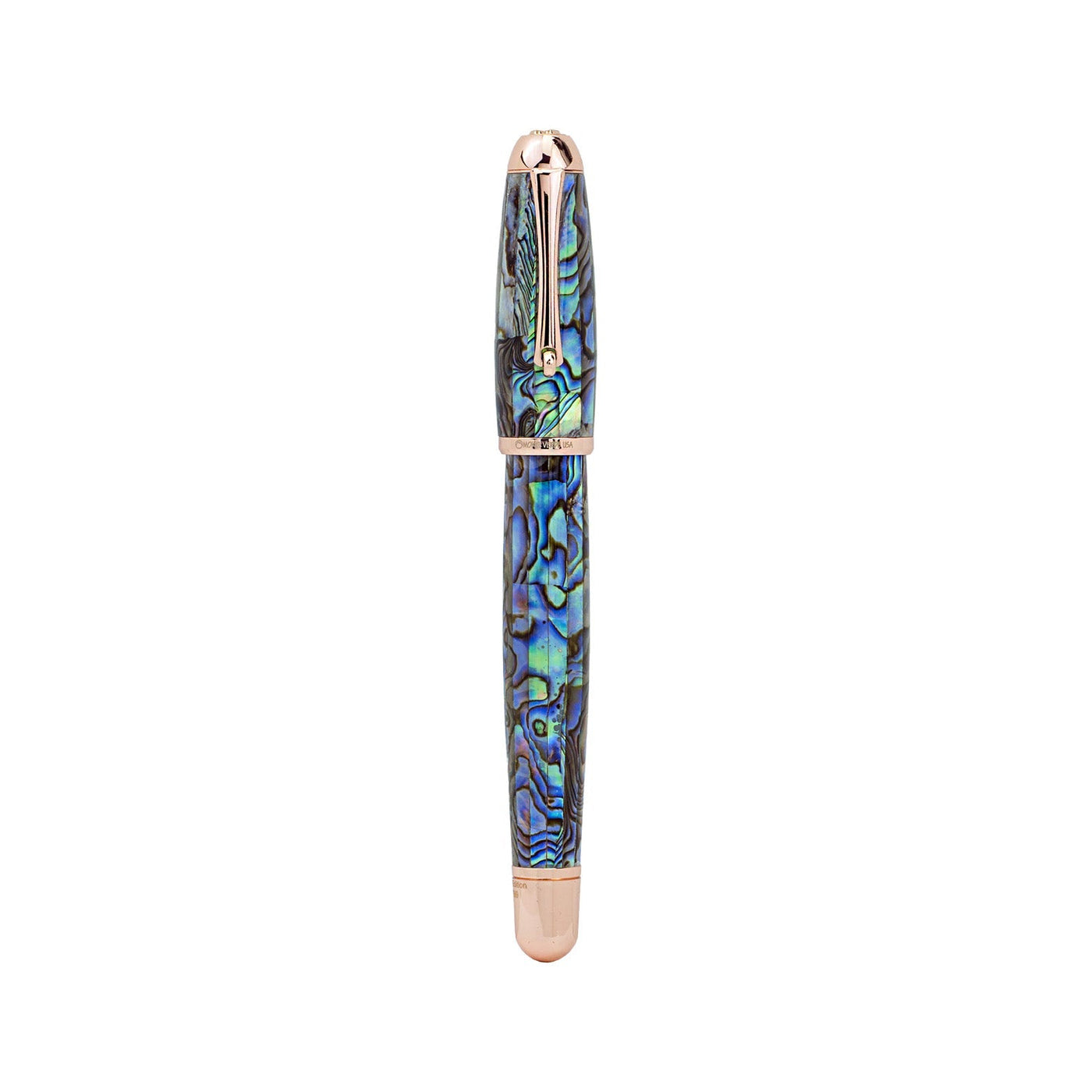 Monteverde Super Mega Abalone 14K Gold Fountain Pen - Rosegold (Limited Edition) - penpencilink