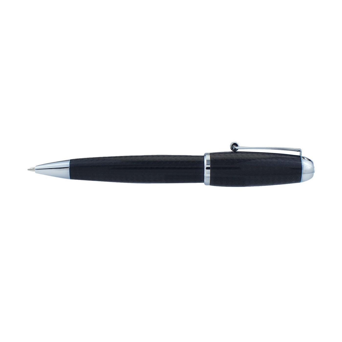 Monteverde Super Mega Carbon Fibre Ball Pen - Black CT - penpencilink