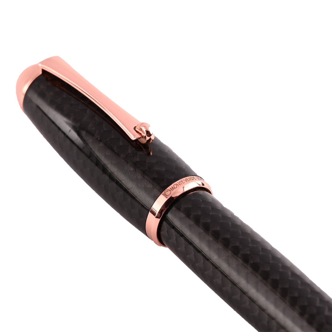 Monteverde Super Mega Carbon Fibre Ball Pen - Black RGT - penpencilink