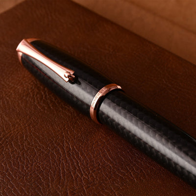 Monteverde Super Mega Carbon Fibre Ball Pen - Black RGT - penpencilink