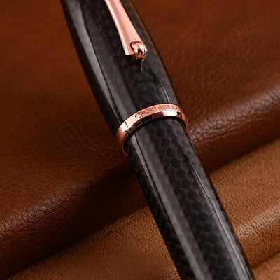 Monteverde Super Mega Carbon Fibre Ball Pen - Black RGT - penpencilink