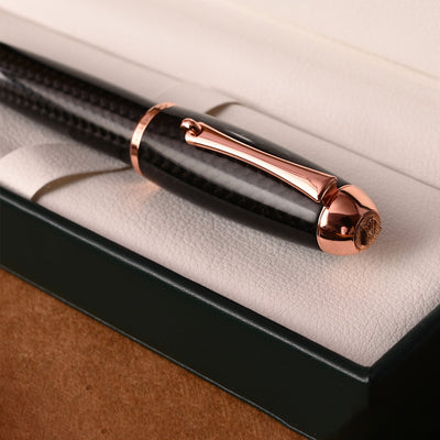 Monteverde Super Mega Carbon Fibre Ball Pen - Black RGT - penpencilink