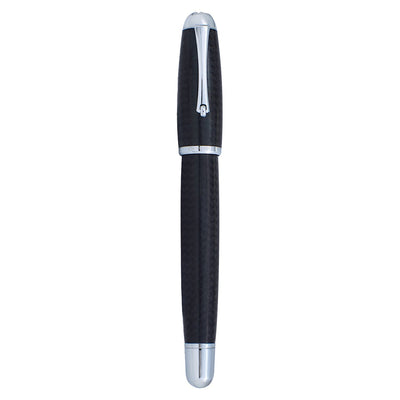 Monteverde Super Mega Carbon Fibre Fountain Pen - Black CT - penpencilink