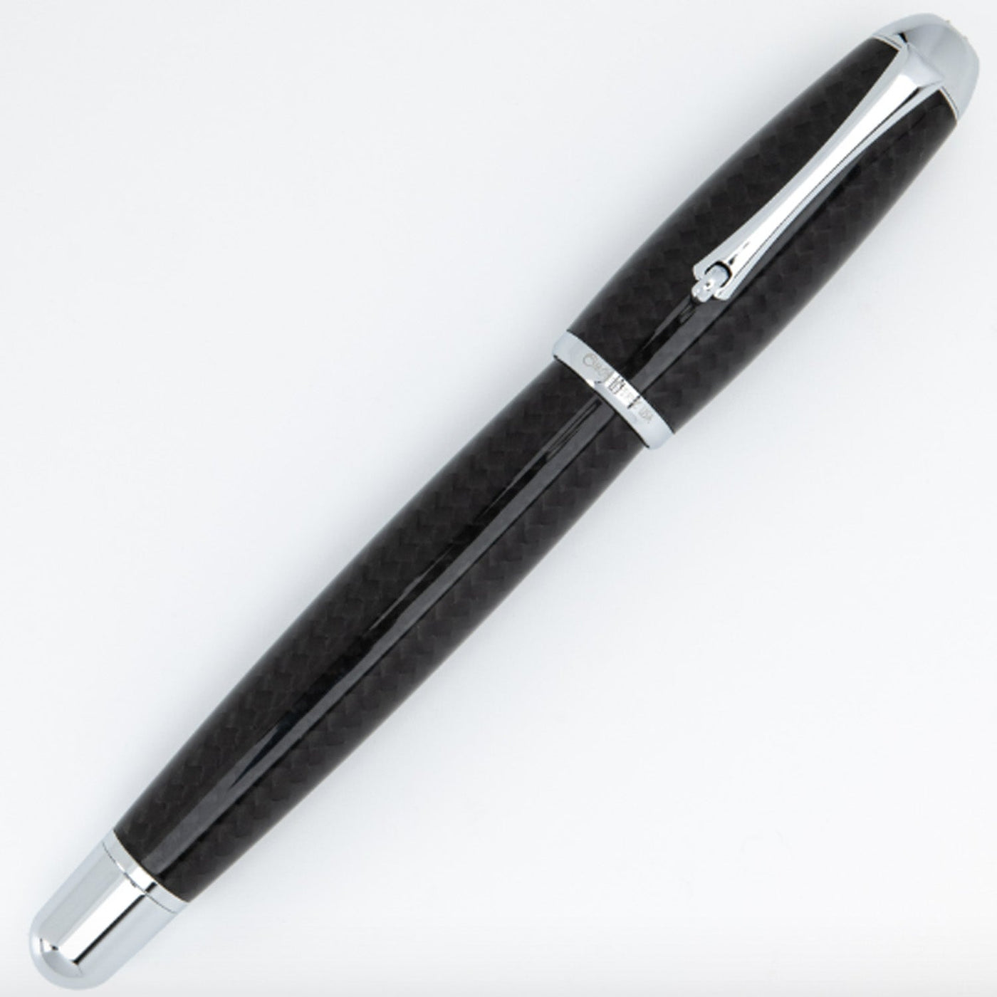 Monteverde Super Mega Carbon Fibre Fountain Pen - Black CT - penpencilink