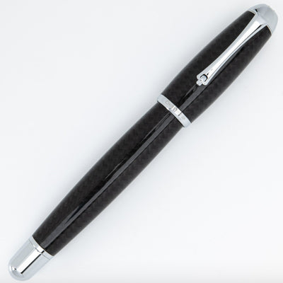 Monteverde Super Mega Carbon Fibre Fountain Pen - Black CT - penpencilink
