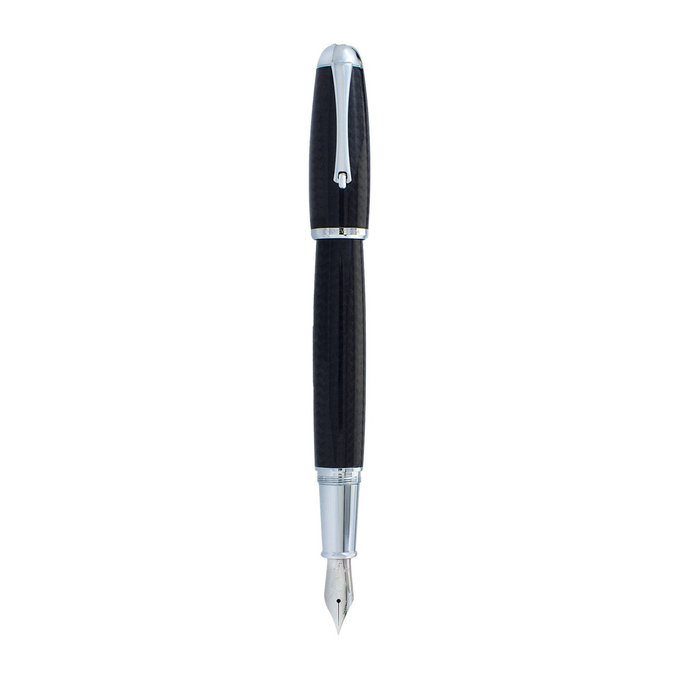 Monteverde Super Mega Carbon Fibre Fountain Pen - Black CT - penpencilink