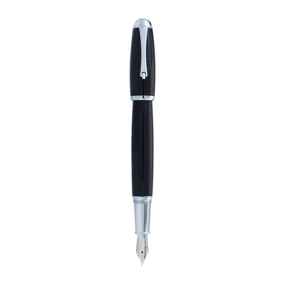 Monteverde Super Mega Carbon Fibre Fountain Pen - Black CT - penpencilink