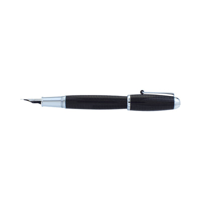 Monteverde Super Mega Carbon Fibre Fountain Pen - Black CT - penpencilink