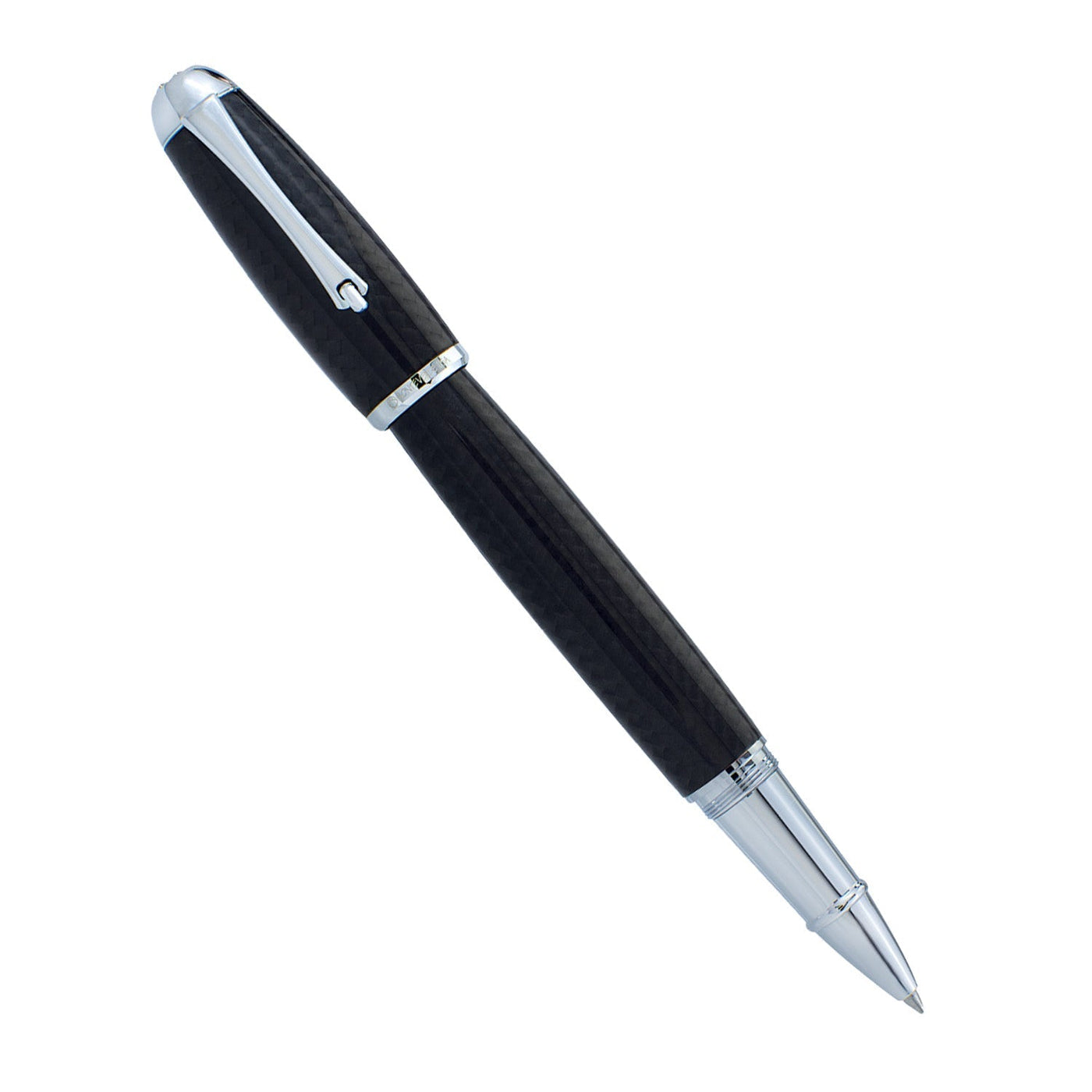 Monteverde Super Mega Carbon Fibre Roller Ball Pen - Black CT - penpencilink