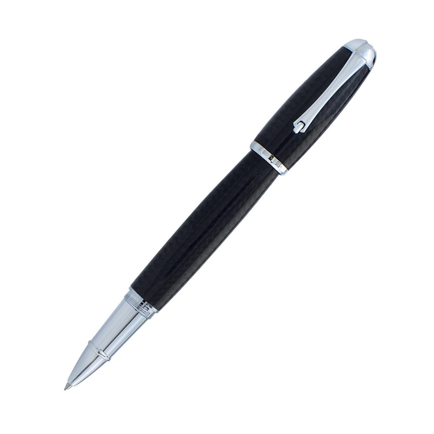Monteverde Super Mega Carbon Fibre Roller Ball Pen - Black CT - penpencilink
