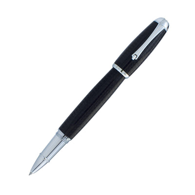 Monteverde Super Mega Carbon Fibre Roller Ball Pen - Black CT - penpencilink