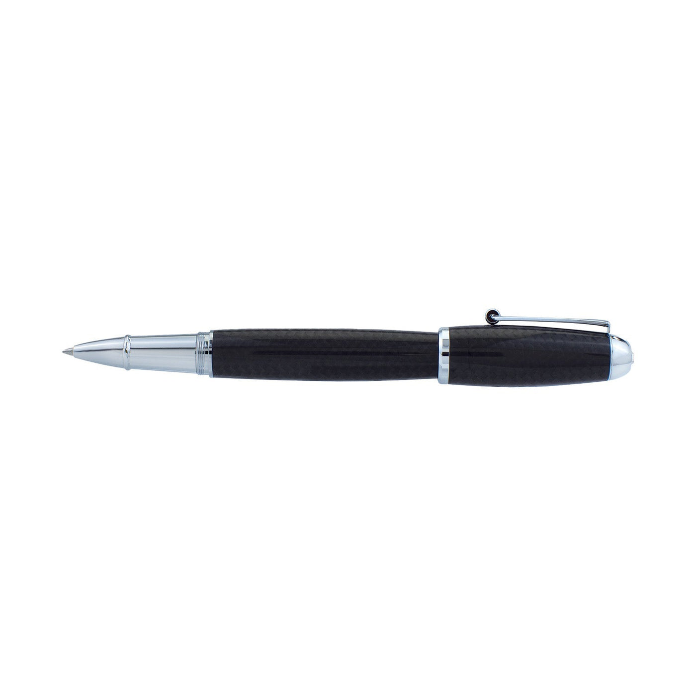 Monteverde Super Mega Carbon Fibre Roller Ball Pen - Black CT - penpencilink
