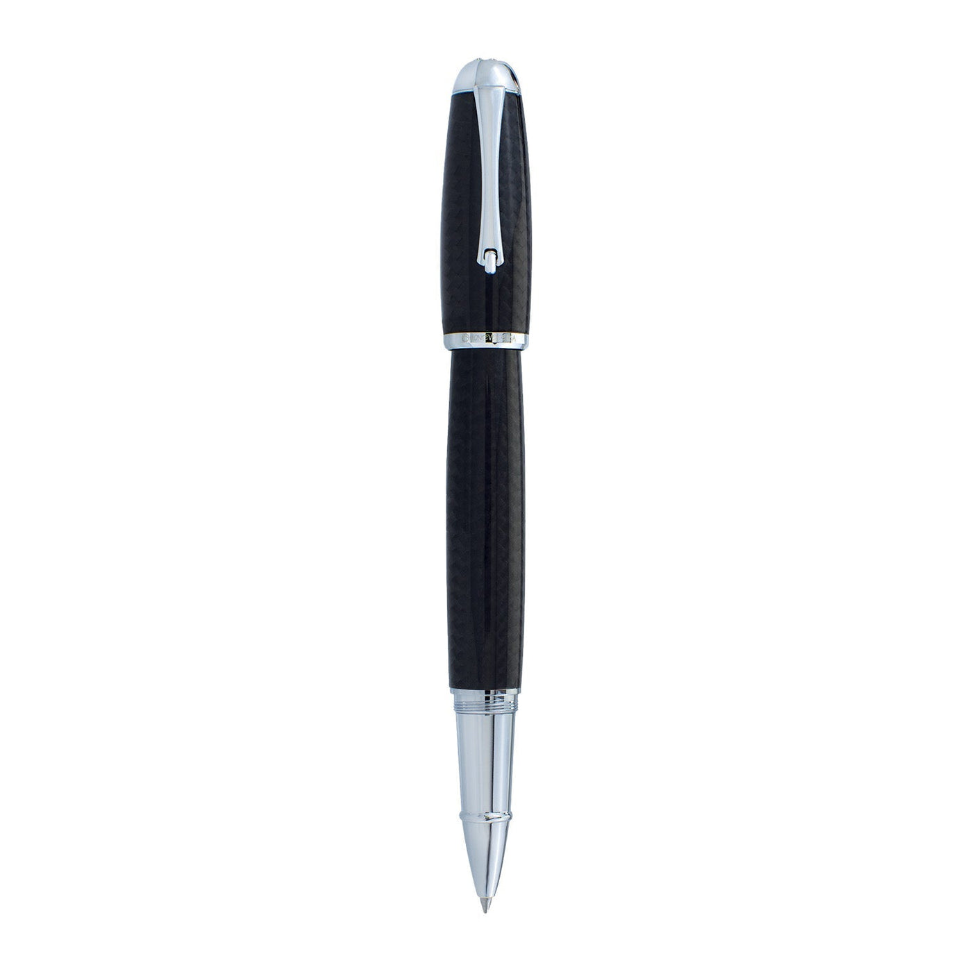 Monteverde Super Mega Carbon Fibre Roller Ball Pen - Black CT - penpencilink