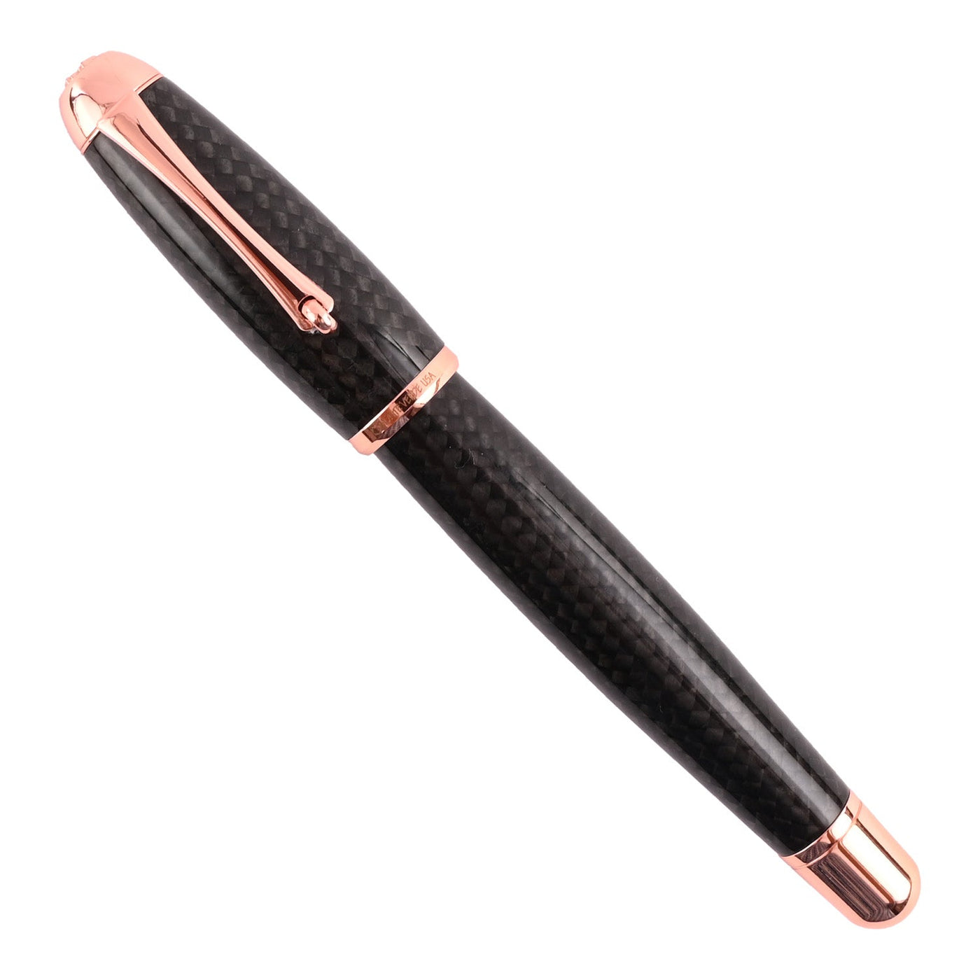 Monteverde Super Mega Carbon Fibre Roller Ball Pen - Black RGT - penpencilink