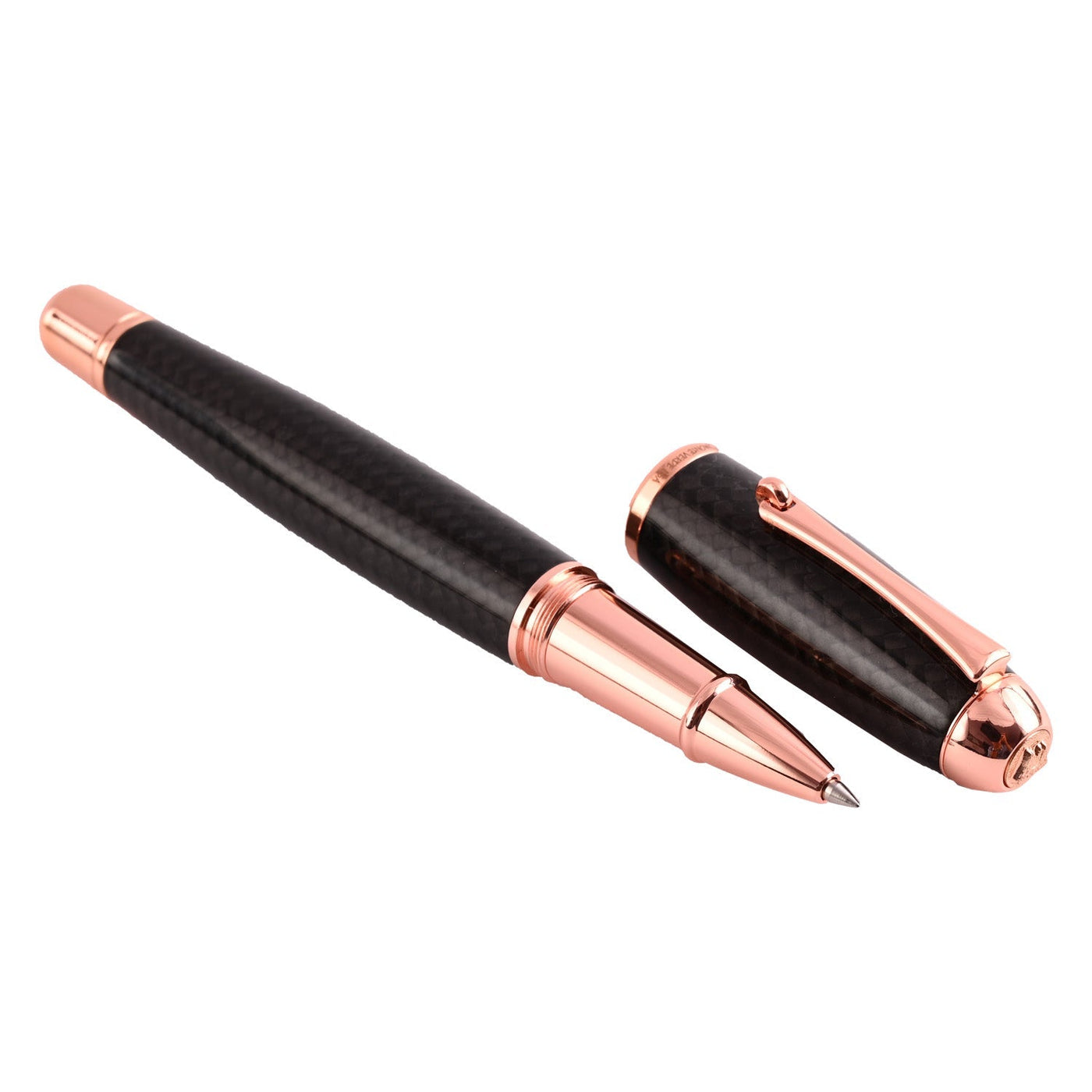 Monteverde Super Mega Carbon Fibre Roller Ball Pen - Black RGT - penpencilink