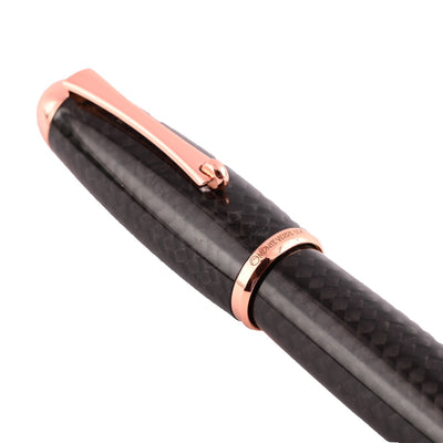 Monteverde Super Mega Carbon Fibre Roller Ball Pen - Black RGT - penpencilink