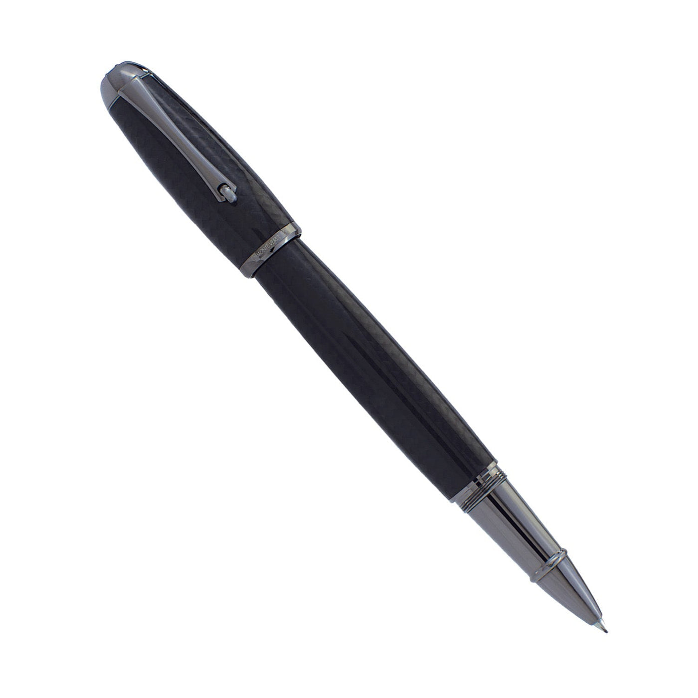 Monteverde Super Mega Carbon Fibre Roller Ball Pen - Black RT - penpencilink