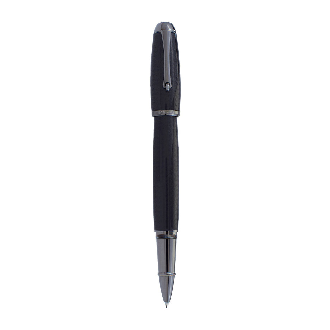 Monteverde Super Mega Carbon Fibre Roller Ball Pen - Black RT - penpencilink