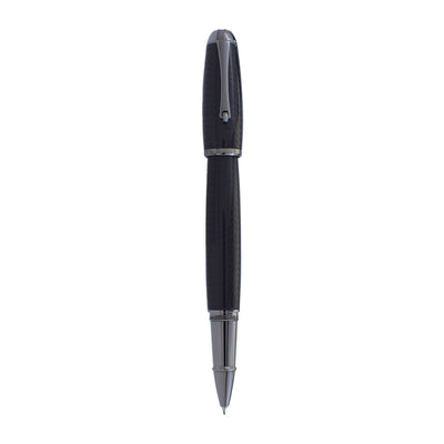 Monteverde Super Mega Carbon Fibre Roller Ball Pen - Black RT - penpencilink