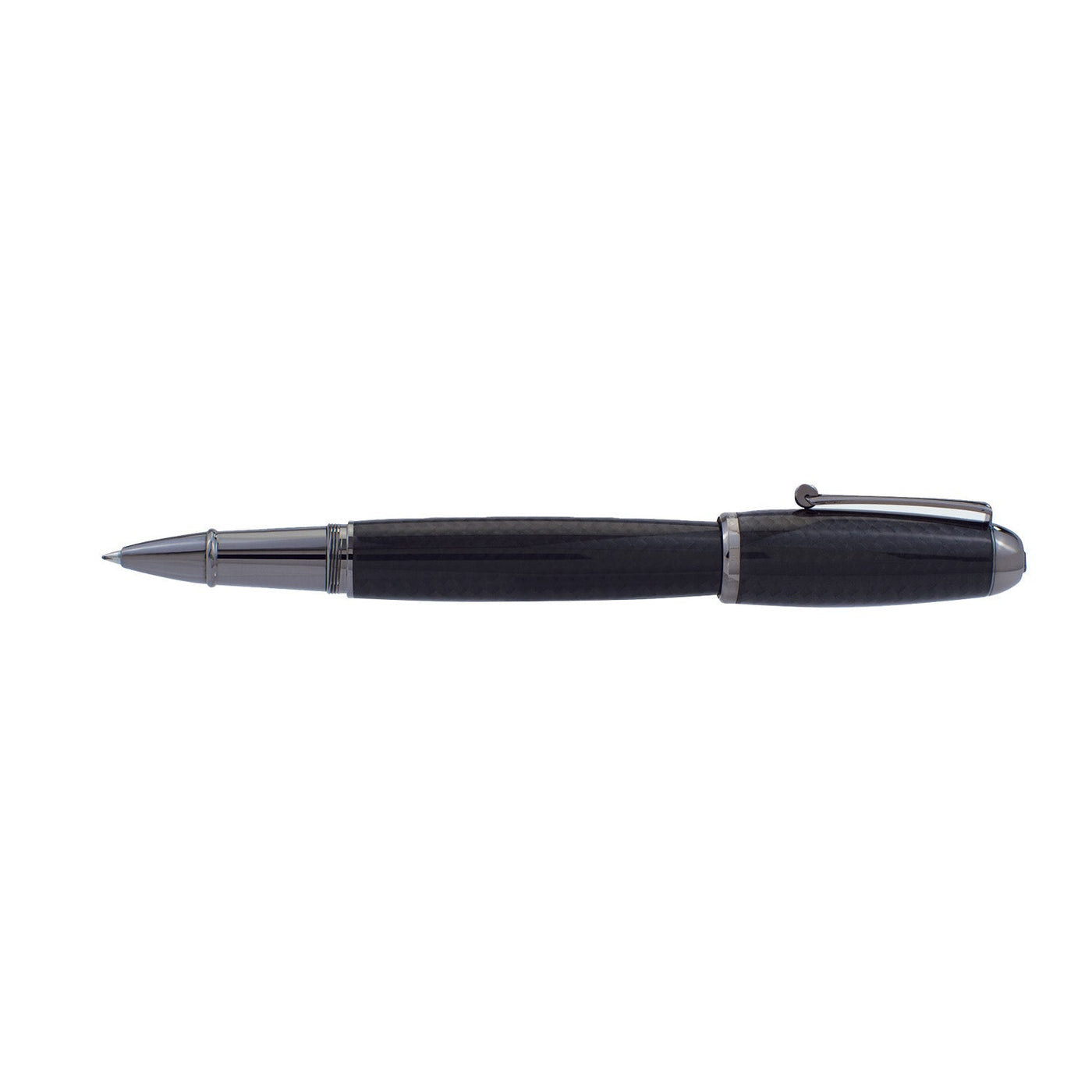 Monteverde Super Mega Carbon Fibre Roller Ball Pen - Black RT - penpencilink