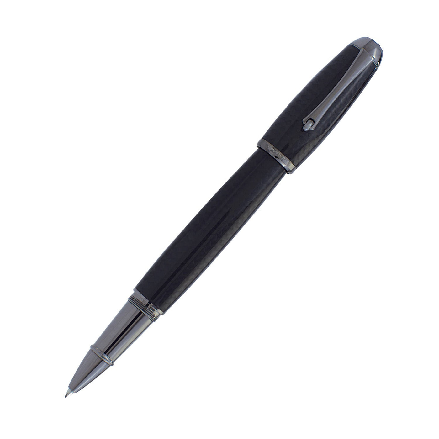 Monteverde Super Mega Carbon Fibre Roller Ball Pen - Black RT - penpencilink