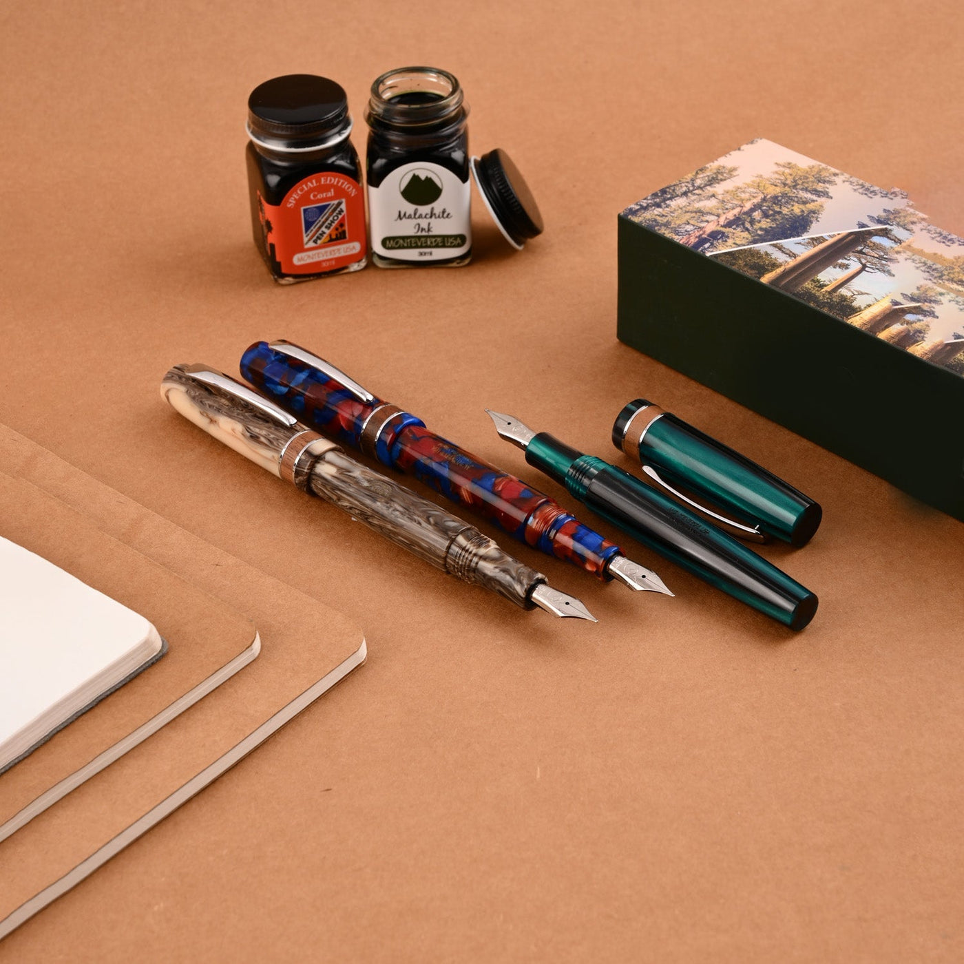 Monteverde Trees of the World Fountain Pen - Giant Sequoia CT - penpencilink