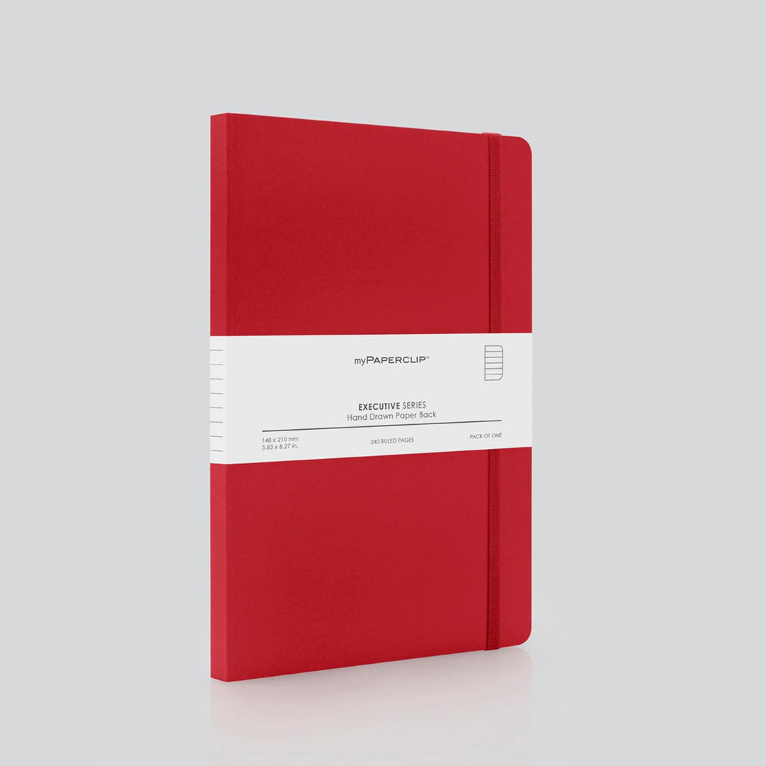 myPAPERCLIP | A5 | Classic Edition | Notebook | Personal Organiser | L1 Red