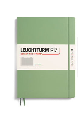 LEUCHTTURM1917 SQUARED NOTEBOOK-M SLIM A4-SAGE
