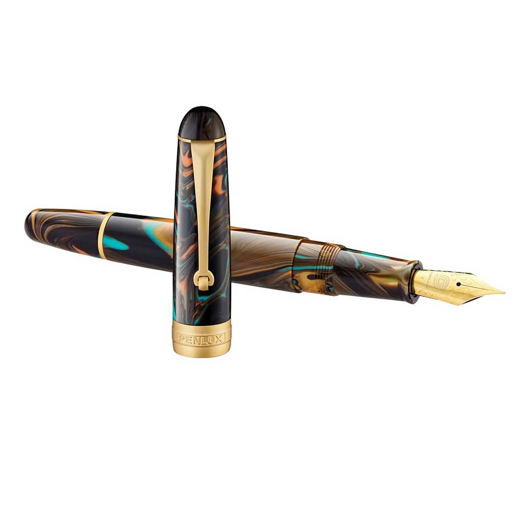 Penlux | Fountain Pen | Delgado Peacock