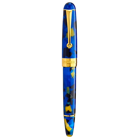 Penlux Masterpiece Delgado Fountain Ink Pen | Betta (Blue) Body | Piston Filling | No. 6 Jowo Nibs