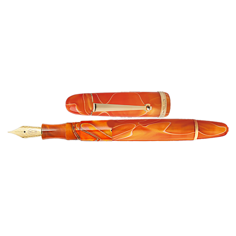 Penlux | Fountain Pen | Grande | Orange Swirl