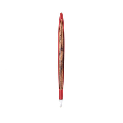 Pininfarina | Cambiano Classic Ink | Ballpoint Pen | Red | Solid Wood Desk Stand