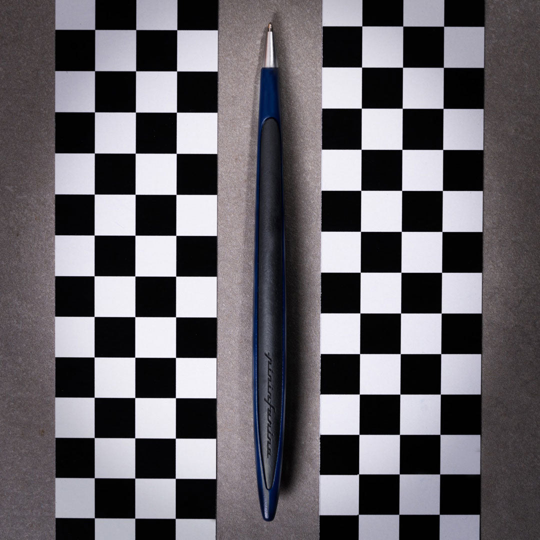 Pininfarina | Cambiano Maserati Special Edition Ballpoint | Blue | Wooden Display Base