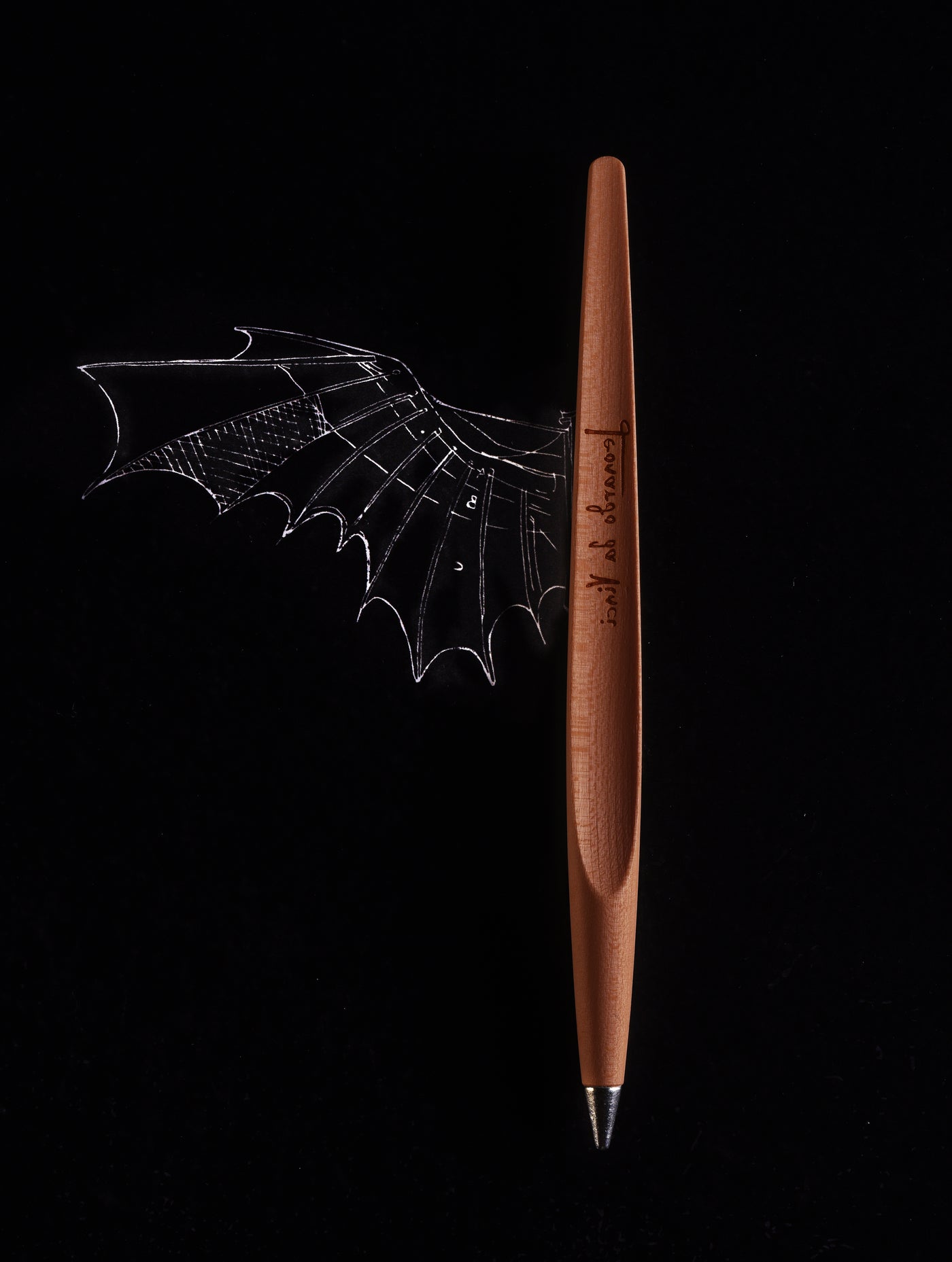 Pininfarina | Forever Piuma | Ballpoint Pen | Pear Wood | Stainless Steel Desk Stand