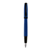 Platignum Studio Blue Fountain Ink Pen-Stainless Steel Medium Nib-Black -Blue Cartridge - Converter - 50303