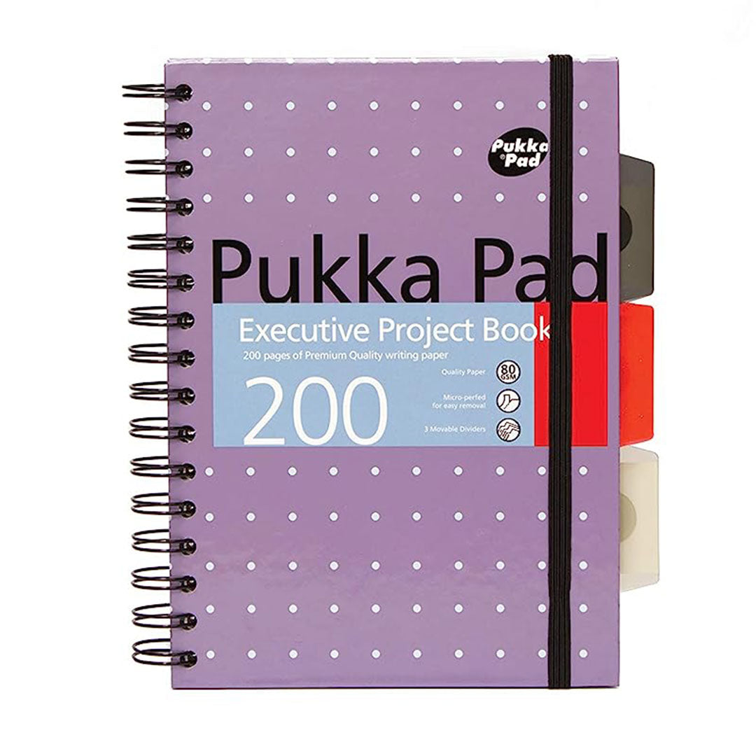 Pukka Pad | A5 | Executive Project Book | Metallic Silver