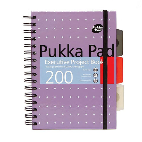 Pukka Pad | A5 | Executive Project Book | Metallic Blue
