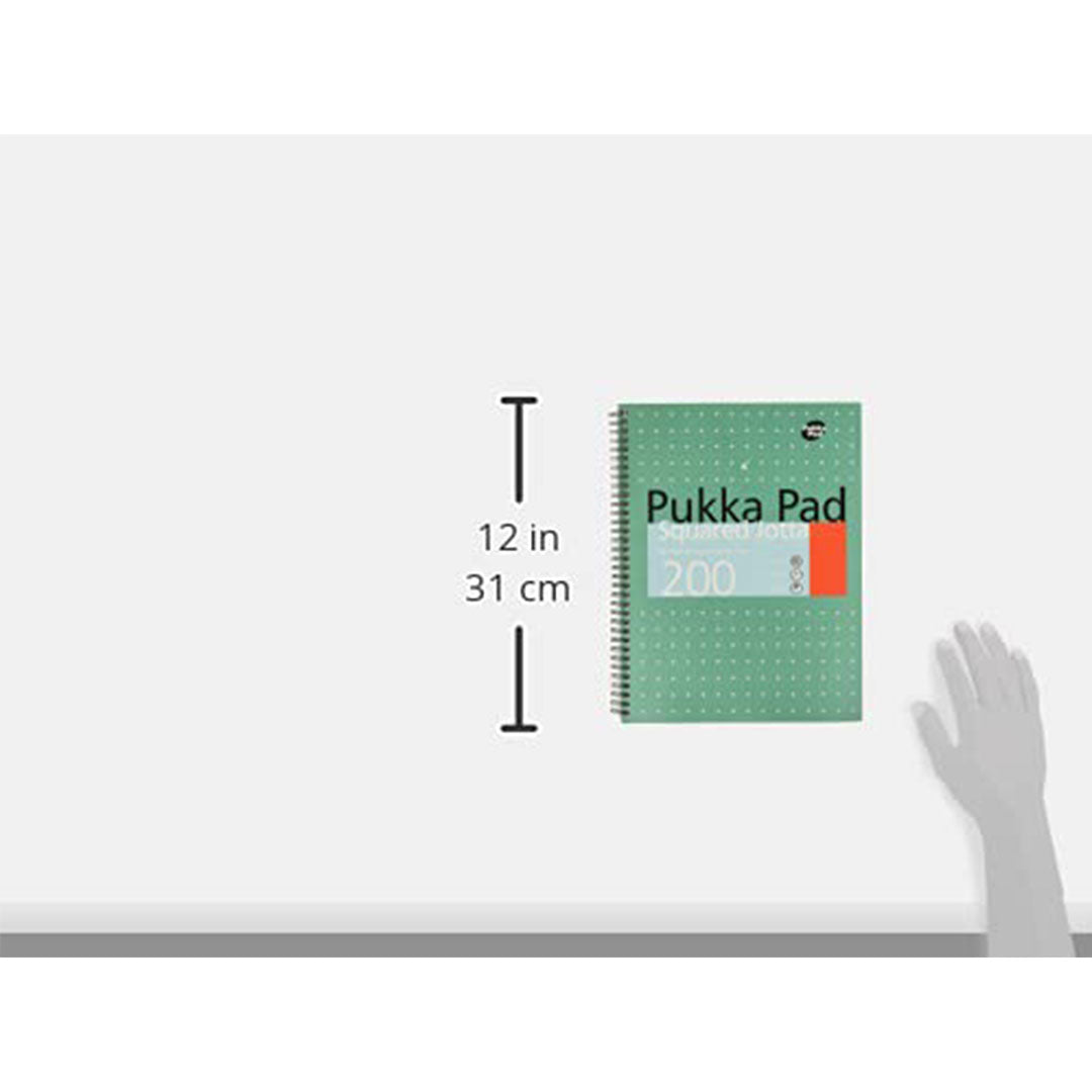 Pukka Pad | A4 | Jotta Squared Paper Notebook | Green