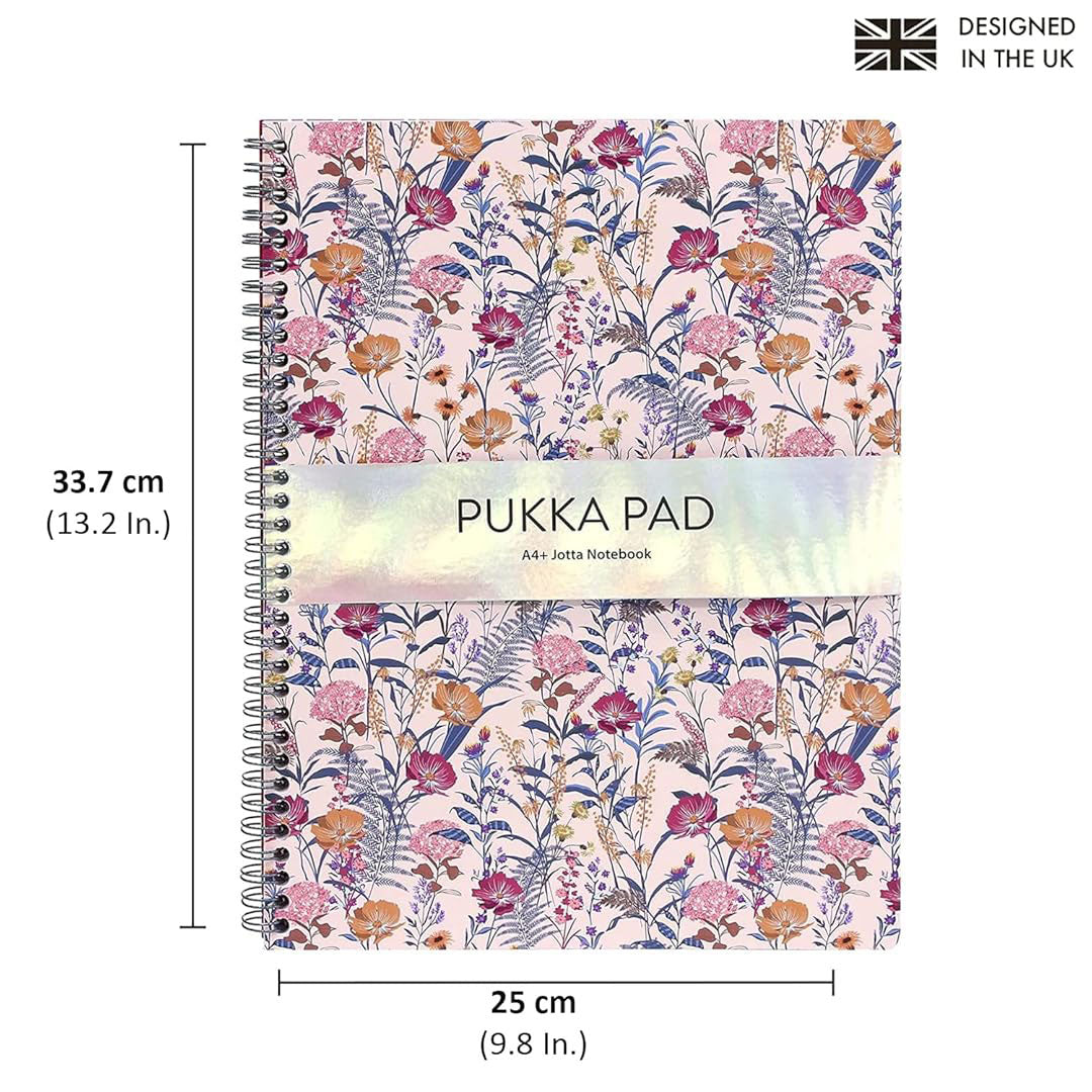 Pukka Pad | A4 | Jotta Notebook | Ruled | Cream Floral
