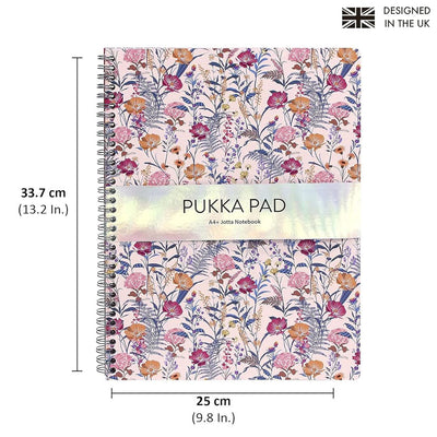 Pukka Pad | A4 | Jotta Notebook | Ruled | Cream Floral