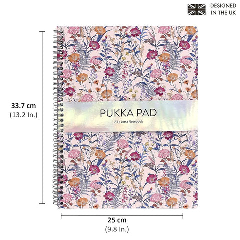 Pukka Pad | A4 | Jotta Notebook | Ruled | Cream Floral