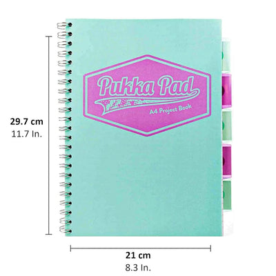 Pukka Pad | A4 | Project Book | Pastel Mint