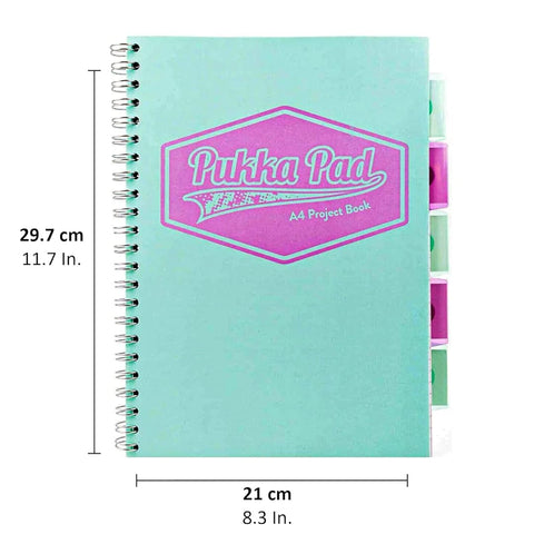 Pukka Pad | A4 | Project Book | Pastel Mint
