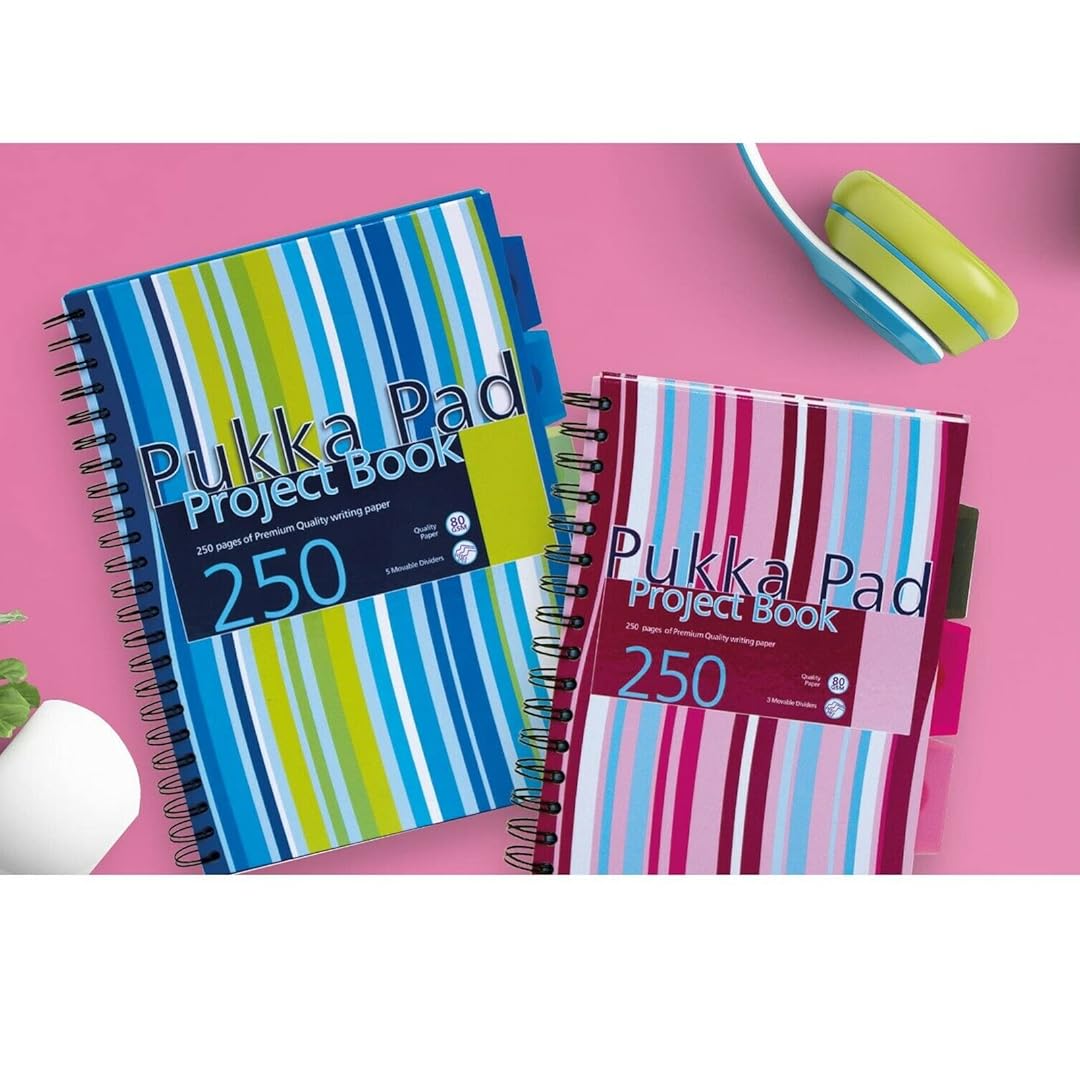 Pukka Pad | A4 | Project Book | Ruled | Blue